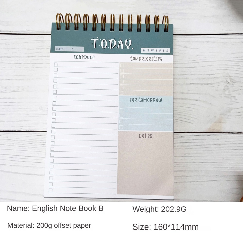 Meal Plan Notepad - Wide To Do Planner Weekly Planning