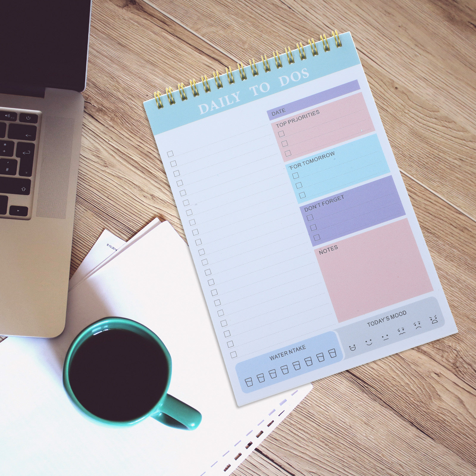 Meal Plan Notepad - Daily Planner Notepad A5 Smooth Writing