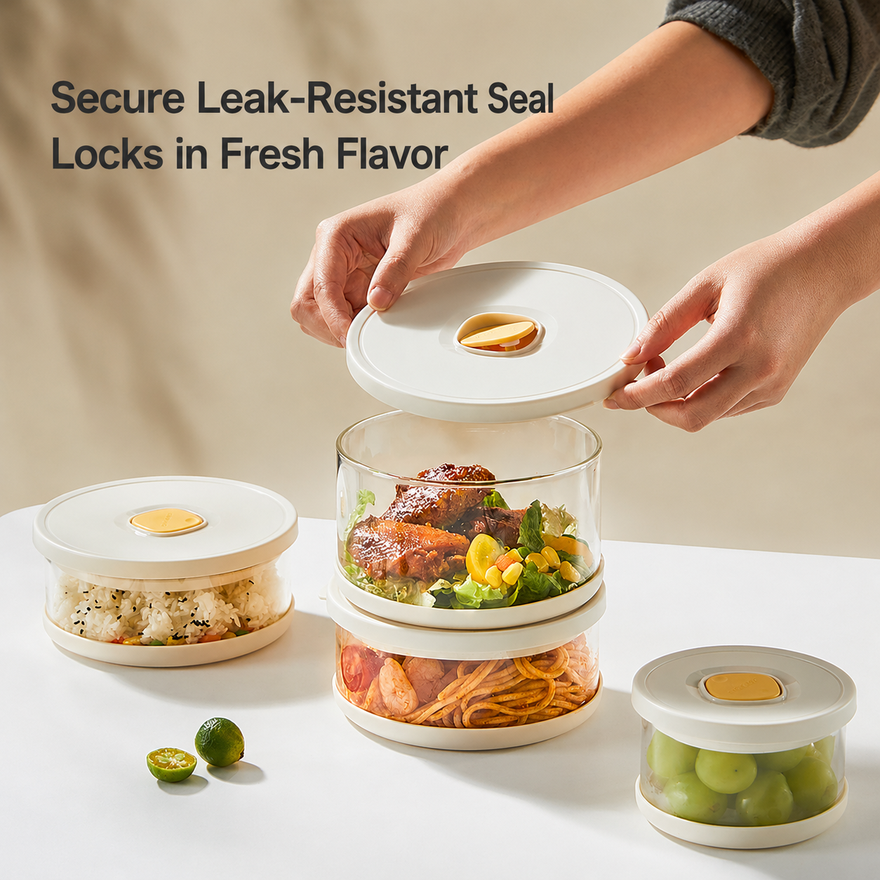 Glass Food Storage Container A - Meal Prep Frozen Food avaliação e preço