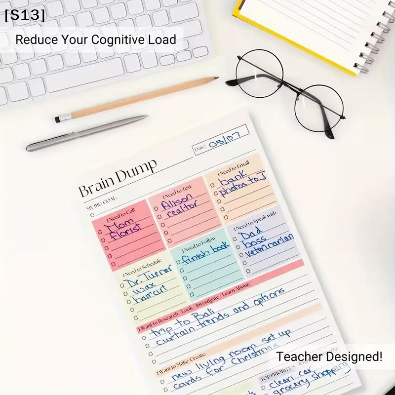 50/150 Sheets Minimalist Journ - Meal Plan Notepad avaliação e preço