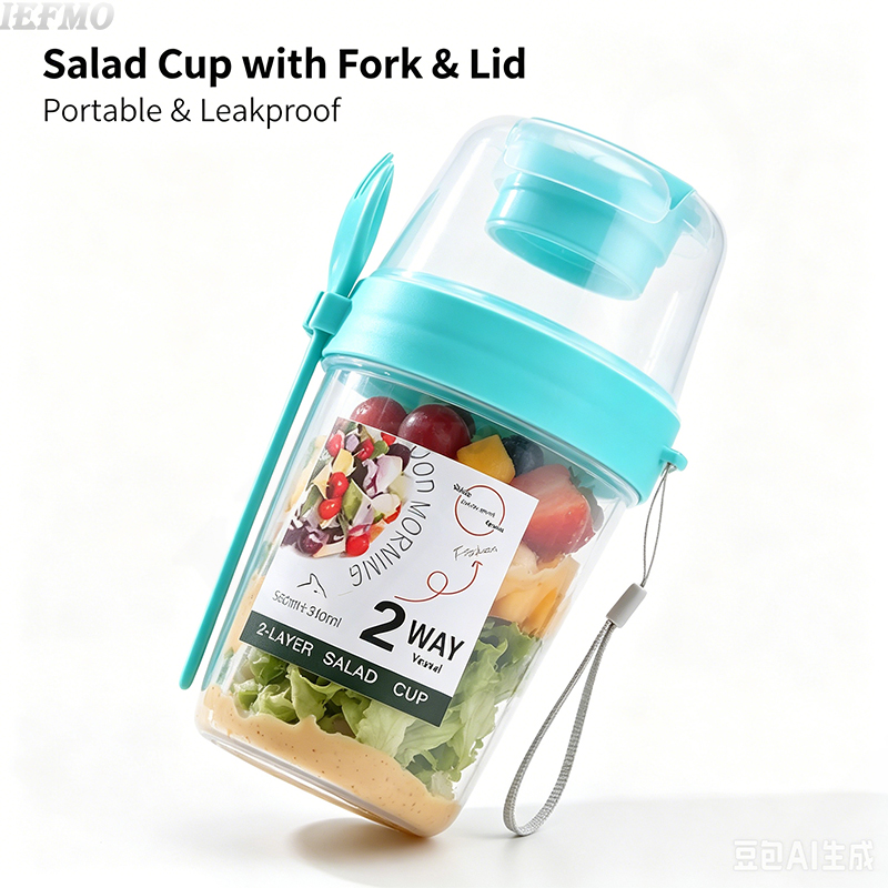 On-the-Go Salad Bowl Set with  - Meal Prep Yogurt Bowl avaliação e preço