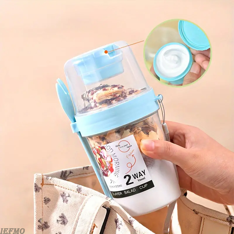 On-the-Go Salad Bowl Set with  - Meal Prep Yogurt Bowl avaliação e preço
