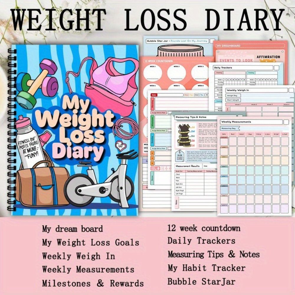 Fitness Tracker Weight Loss Pl - Meal Plan Notepad avaliação e preço