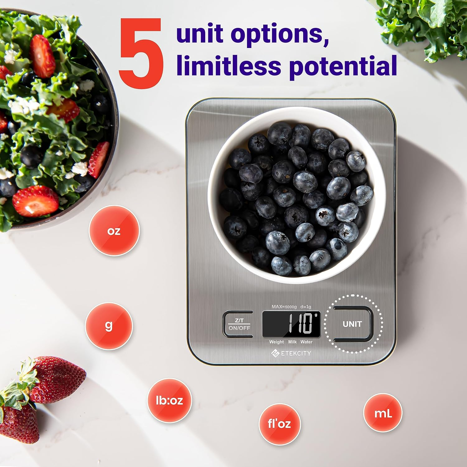 Digital Kitchen Food Scale Med - Meal Prep For Weight Loss avaliação e preço