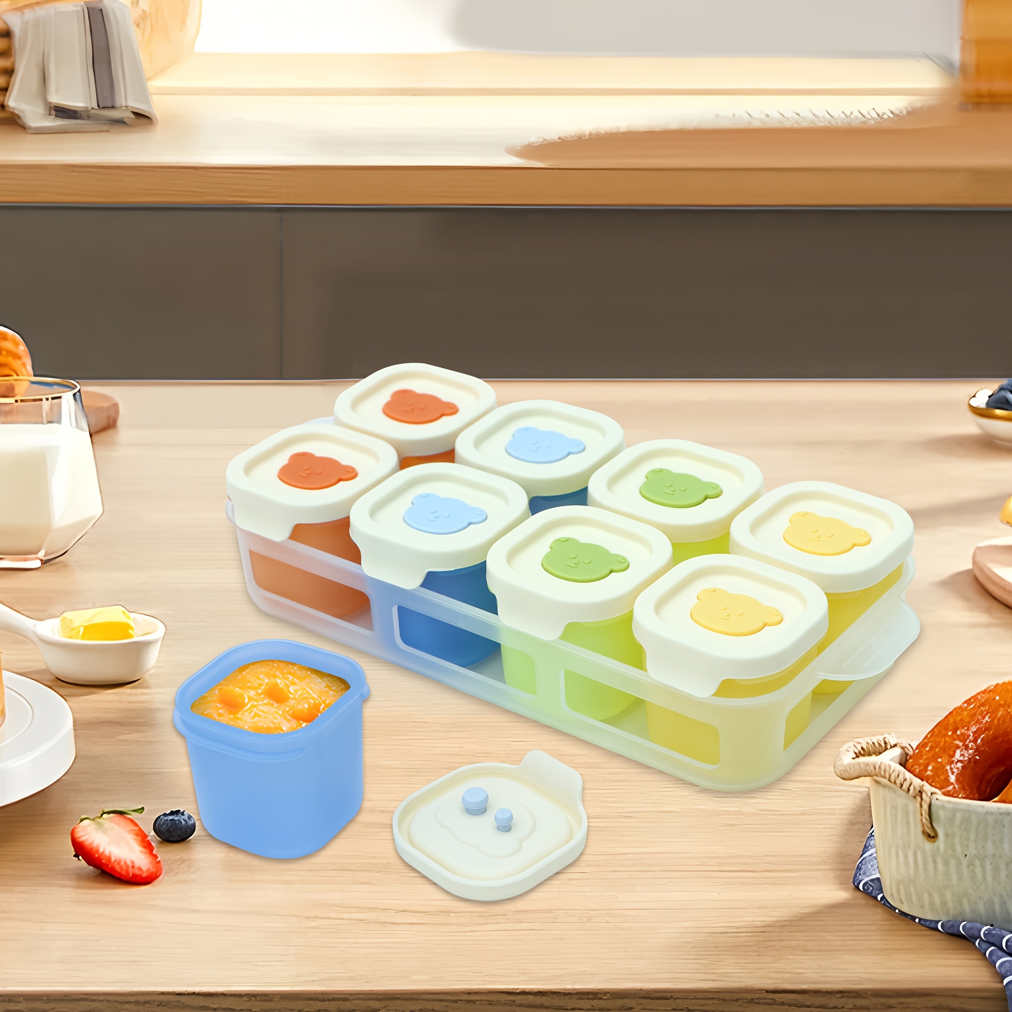 9pcs Silicone Food Storage Con - Meal Prep Healthy Recipes avaliação e preço