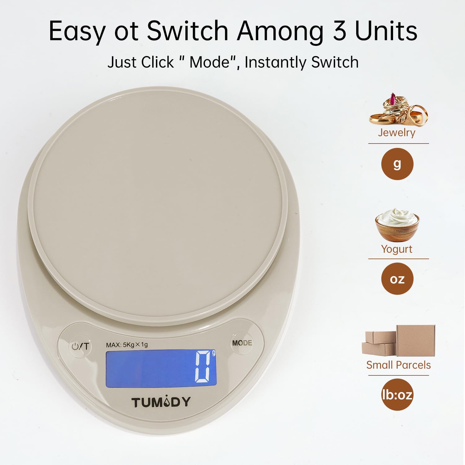 Small Digital Kitchen Scale Fo - Meal Prep For Weight Loss avaliação e preço