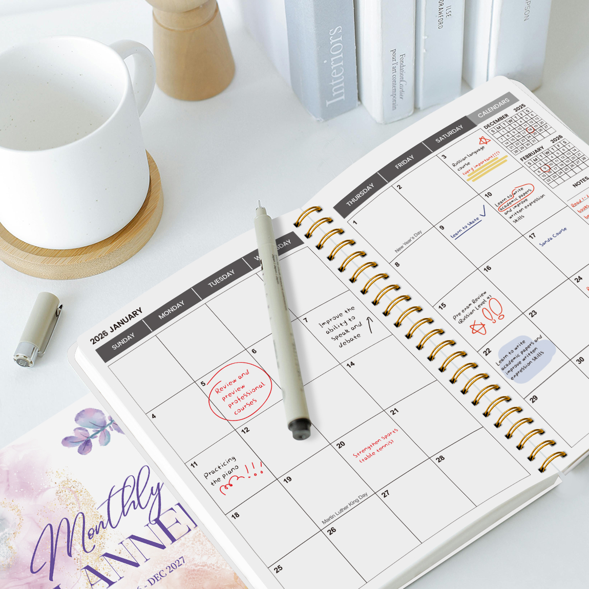 2026-2027 A5 Weekly & Monthly  - Meal Plan Notepad avaliação e preço