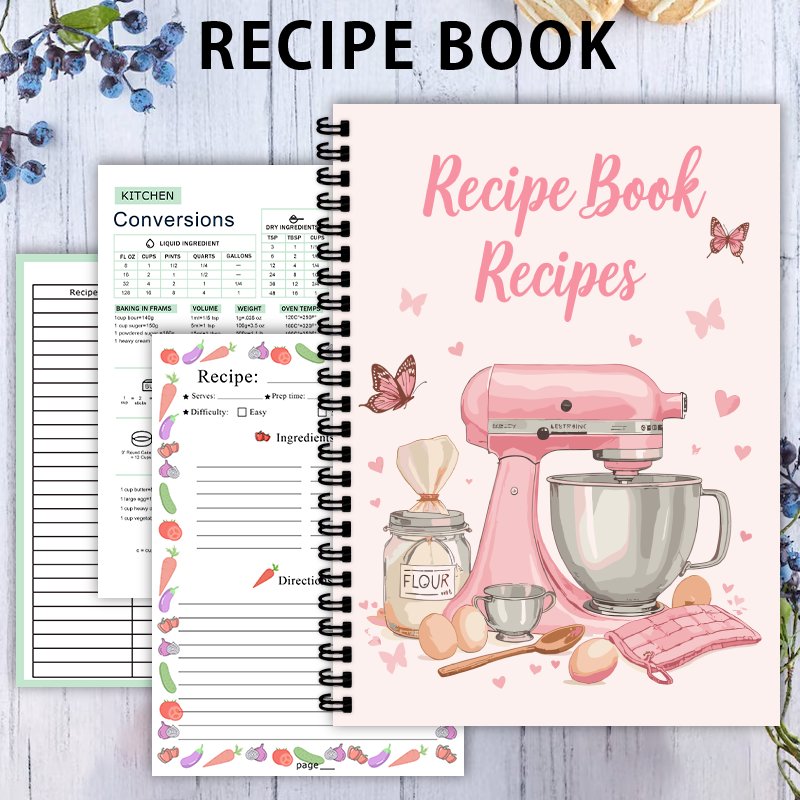 A5 Blank Recipe Book - Persona - Meal Plan Notepad avaliação e preço