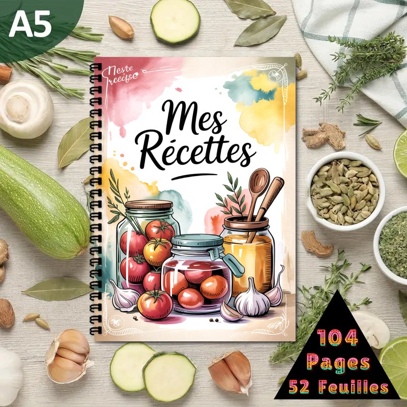 A5 French Special Recipe Book, - Meal Plan Notepad avaliação e preço