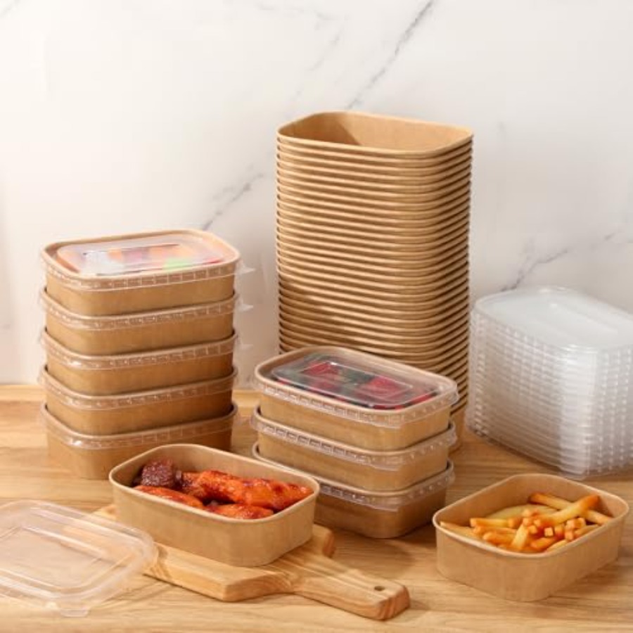 50 Pack Disposable Food Contai - Meal Prep Yogurt Bowl avaliação e preço