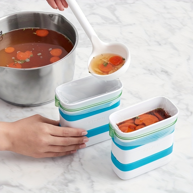 1/2-Pcs Frozen Food Block Make - Meal Prep Frozen Food avaliação e preço