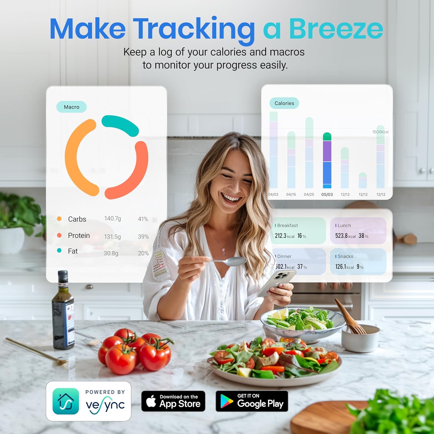 Food Nutrition Kitchen Scale D - Meal Prep For Weight Loss avaliação e preço