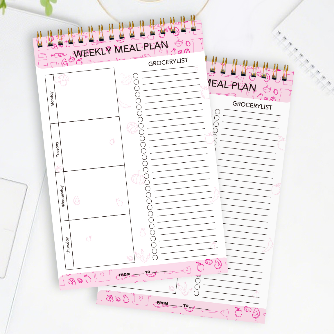 Weekly Meal Planner Notepad wi - Meal Plan Notepad avaliação e preço