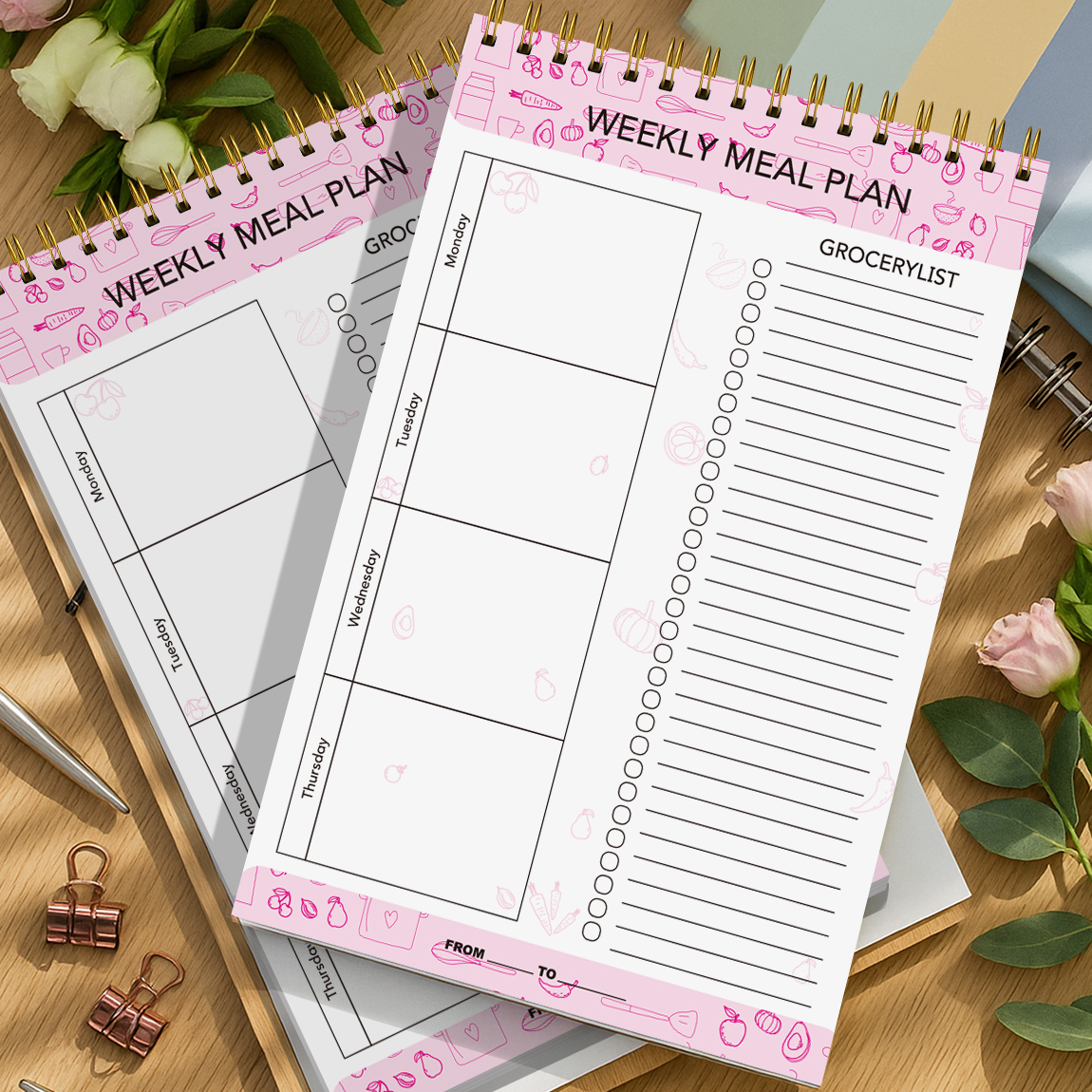 Weekly Meal Planner Notepad wi - Meal Plan Notepad avaliação e preço
