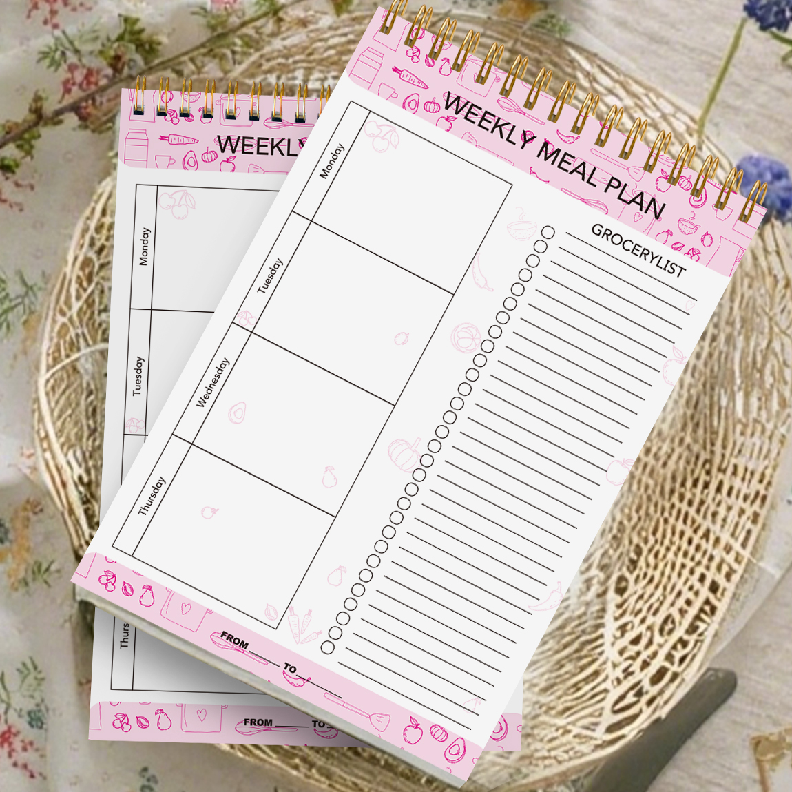 Weekly Meal Planner Notepad wi - Meal Plan Notepad avaliação e preço