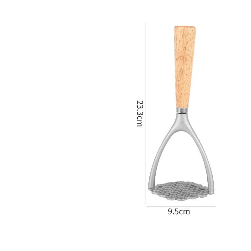 Potato Masher Manual with Wood - Meal Prep Potatoes avaliação e preço
