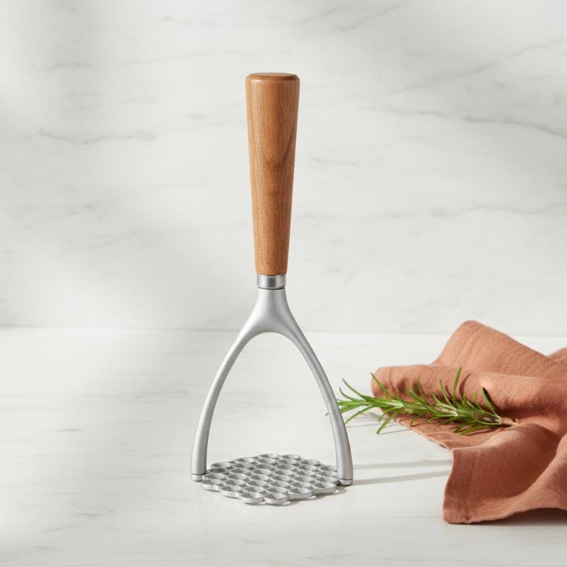 Potato Masher Manual with Wood - Meal Prep Potatoes avaliação e preço