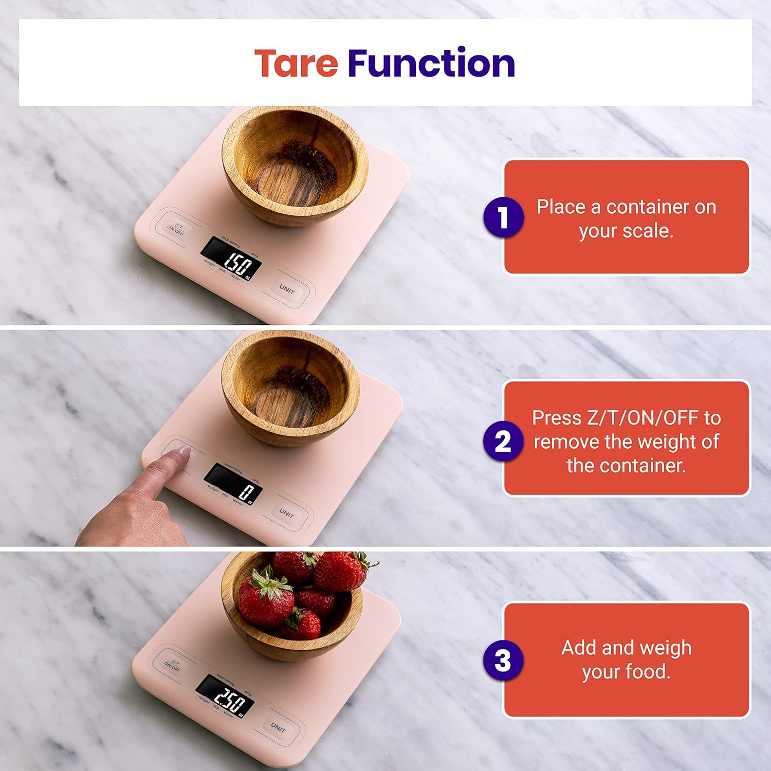 Food Kitchen Scale, Digital Gr - Meal Prep For Weight Loss avaliação e preço