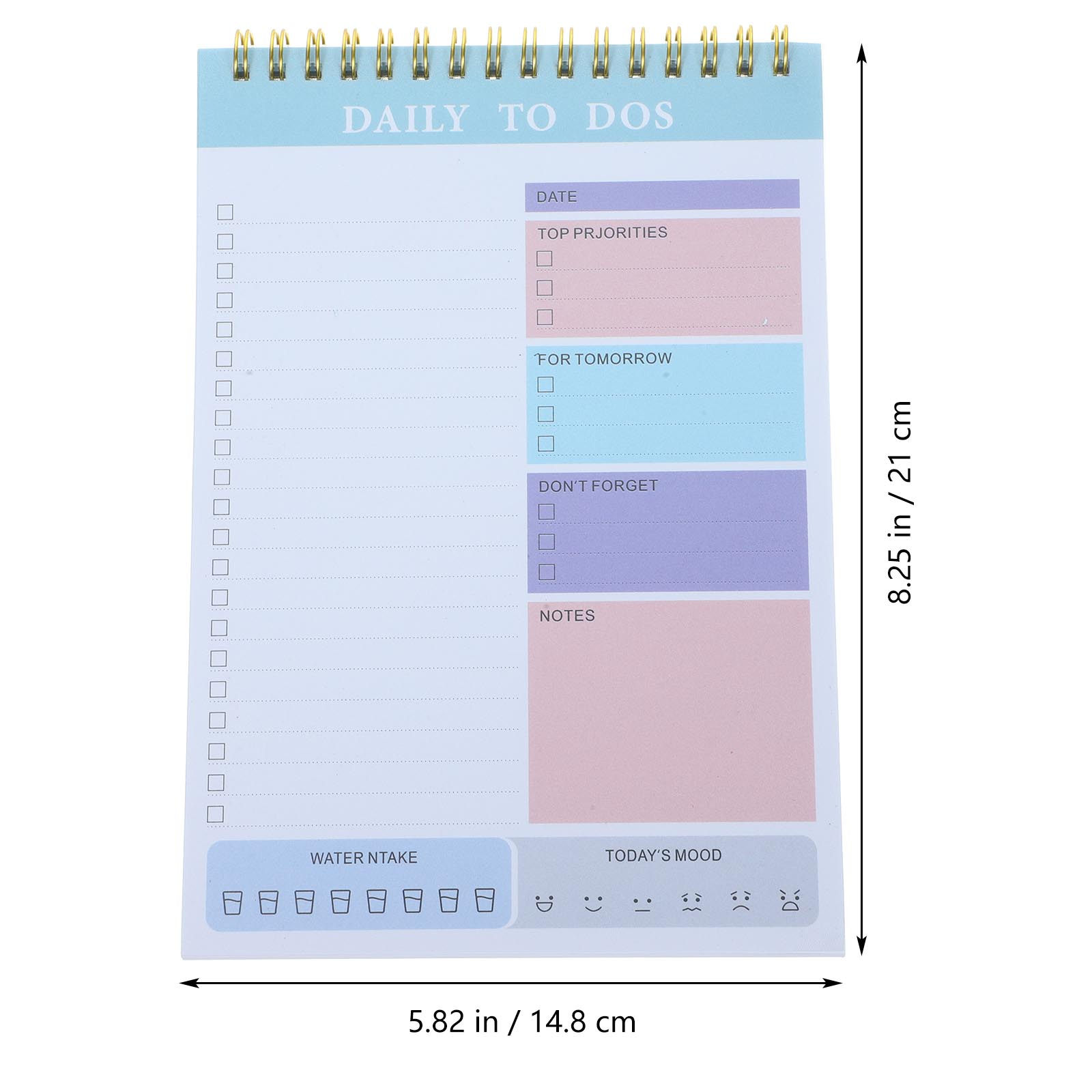 Daily Planner Notepad A5 Smoot - Meal Plan Notepad avaliação e preço