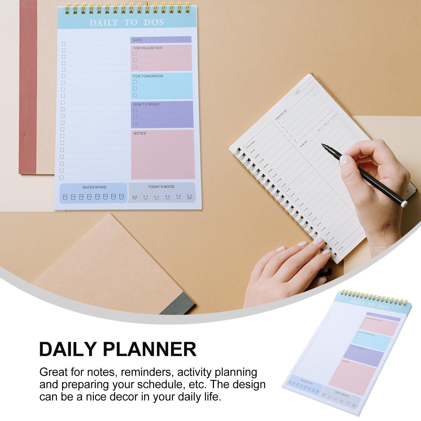 Daily Planner Notepad A5 Smoot - Meal Plan Notepad avaliação e preço