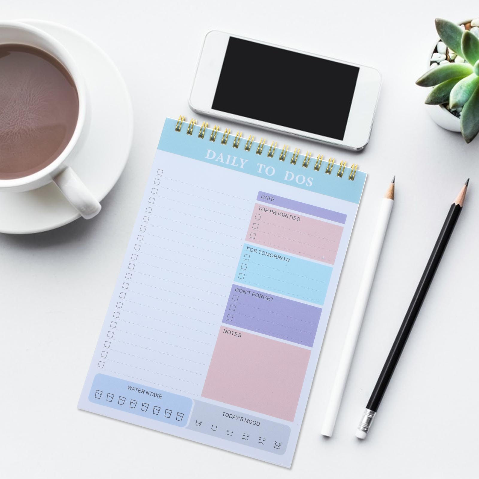Daily Planner Notepad A5 Smoot - Meal Plan Notepad avaliação e preço