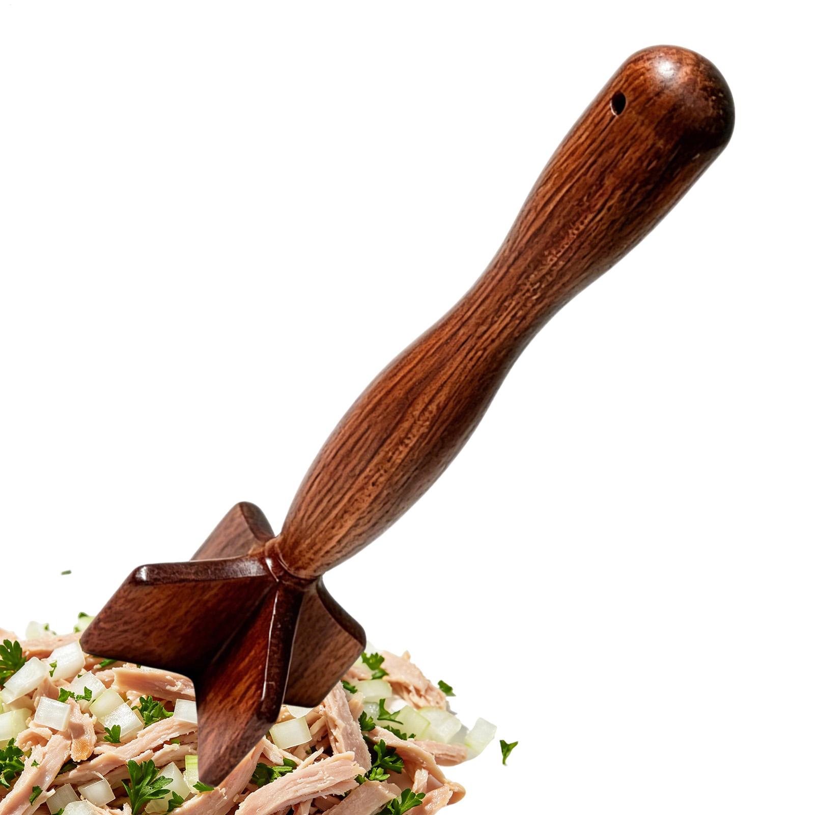 Wooden Meat Masher Wooden Meat - Meal Prep Potatoes avaliação e preço