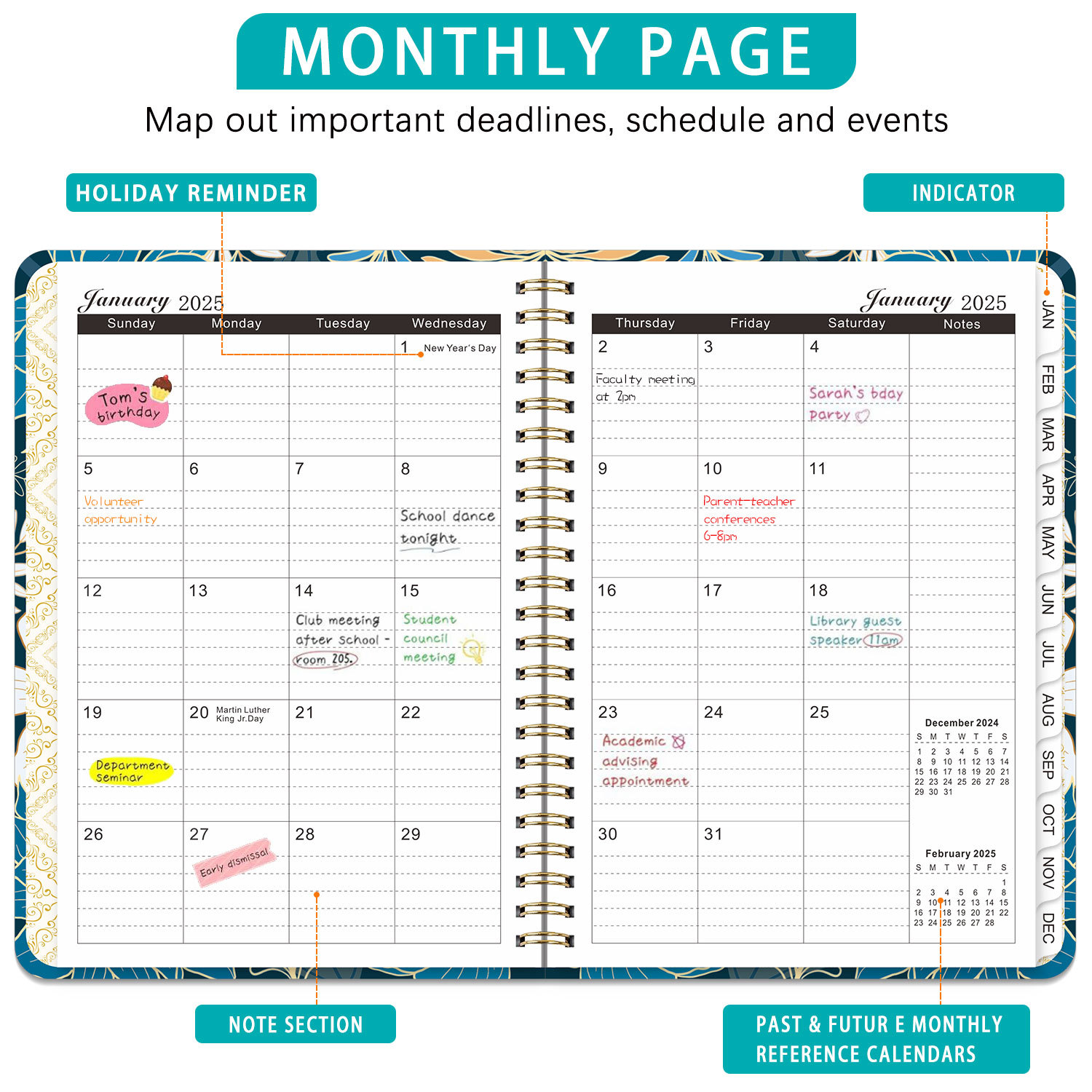 Bview Art 2025 Weekly Planner  - Meal Plan Notepad avaliação e preço